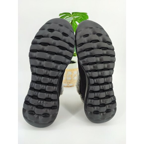 Skechers Women's On The Go Joy Black Faux Fur Cushioning Boots Size 10 US - Picture 7 of 8